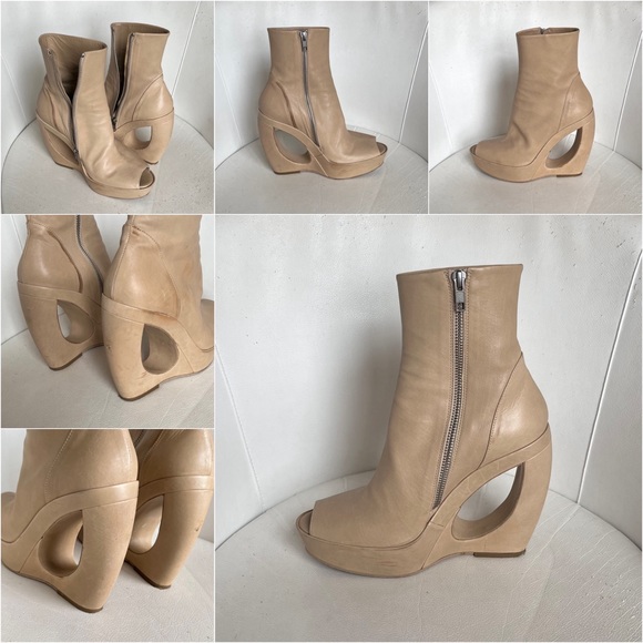 (˵༎ຶ 0 ༎ຶ˵) SOLD DEPOP
Ann Demeulemeester Peep Toe Platform Ankle Boots - Picture 12 of 17